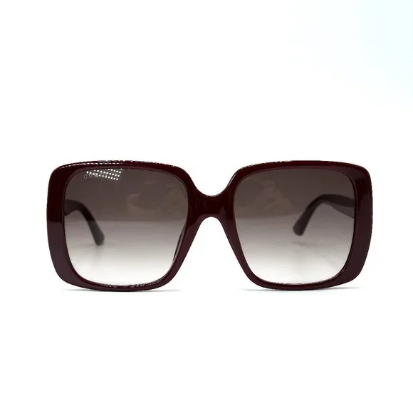 NEW GUCCI GG0632SA 004 BURGUNDY PURPLE LENS AUTHENTIC SUNGLASSES - Picture 2 of 6